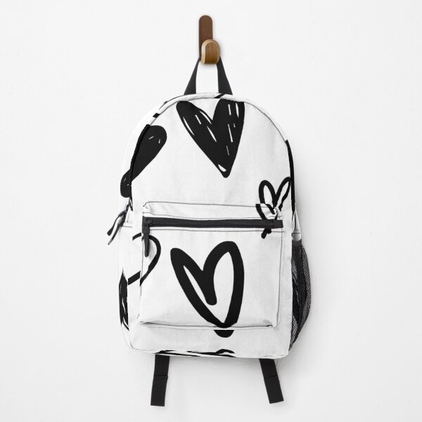 Item preview, Fun Black Doodle Hearts design designed and sold by LadySaltwater.