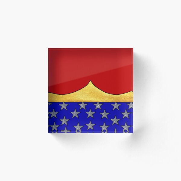 American Super Hero Acrylic Block