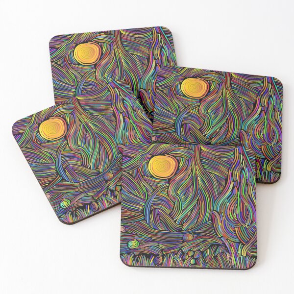 Item preview, Colorful Abstract Digital Painting designed and sold by DopeTops.