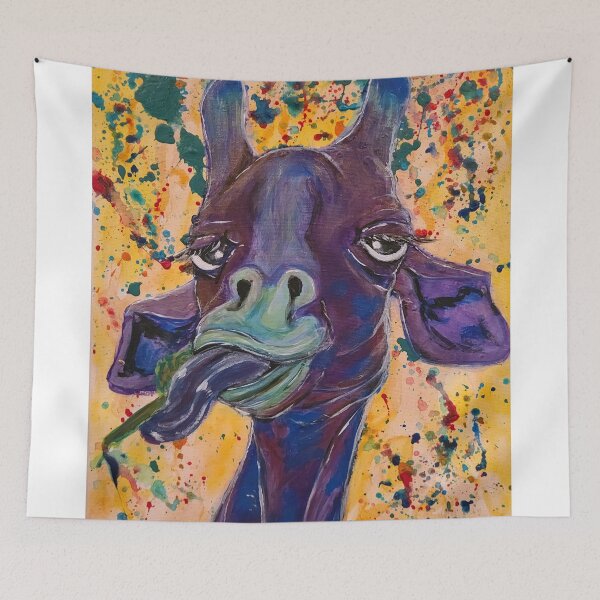 Item preview, That Friendly Purple Giraffe  designed and sold by Treihova.