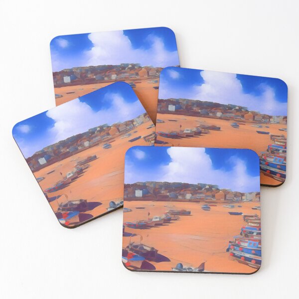 Item preview, The harbour in St Ives, Cornwall at low tide designed and sold by MichaelBShannon.