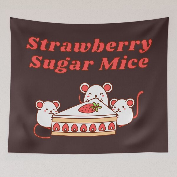 Item preview, Strawberry Sugar Mice designed and sold by Colorful Misfits.