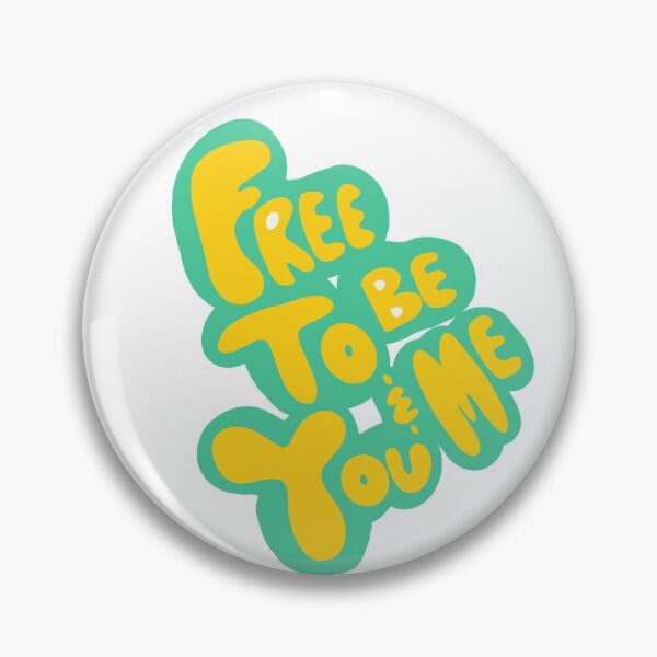 Item preview, free to be you and me (teal outline) designed and sold by howcutegirl.