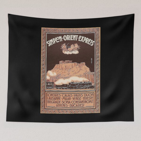 Item preview, Orient Express retro poster designed and sold by CorasPosters.