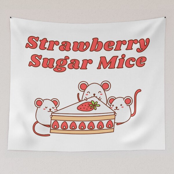 Item preview, Strawberry Sugar Mice designed and sold by Colorful Misfits.