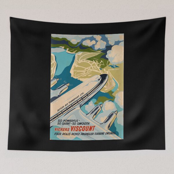 Item preview, Viscount retro poster designed and sold by CorasPosters.