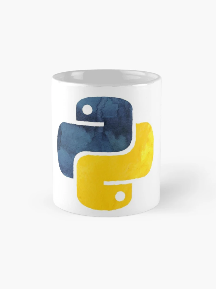 Thumbnail 4 of 6, Coffee Mug, Python Logo Watercolor Programmer Coder designed and sold by thefrshmachine.