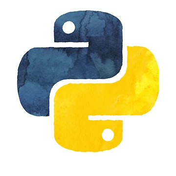 Artwork thumbnail, Python Logo Watercolor Programmer Coder by thefrshmachine