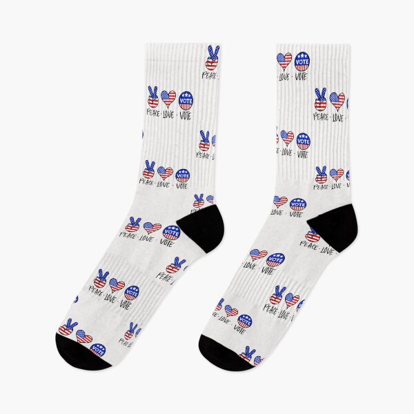 Item preview, peace love vote usa flag designed and sold by fra02.