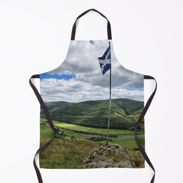 Item preview, Saltire flying high above Innerleithen, Scottish Borders designed and sold by yourscotborders.