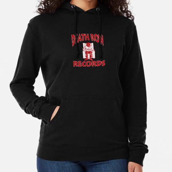 death row records hoodie blue