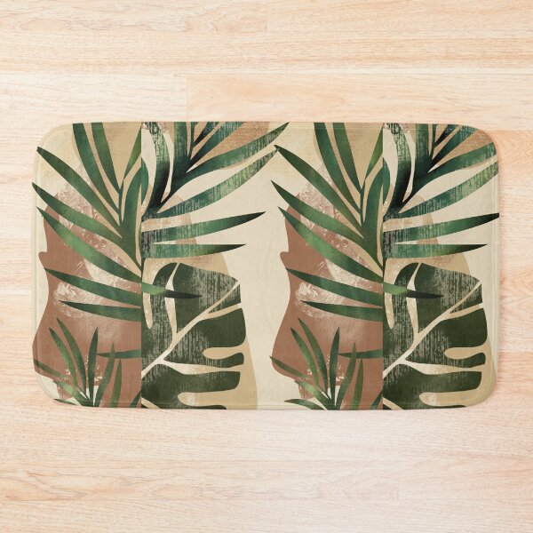 Item preview, Textured leaves abstract illustration decor designed and sold by Alillluna.
