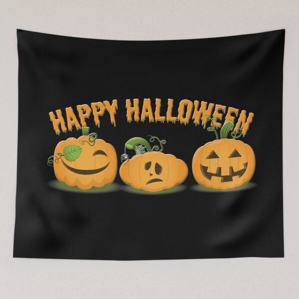 Item preview, Happy Halloween funny pumpkins designed and sold by Nicole Bleck.