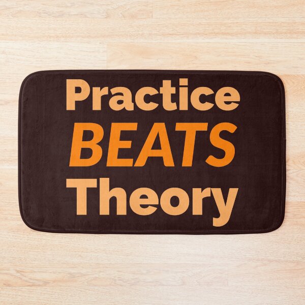 Item preview, practice beats theory designed and sold by doctors-apparel.