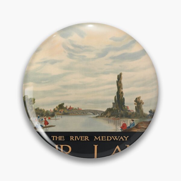 Item preview, Fair Land of Kent retro poster designed and sold by CorasPosters.