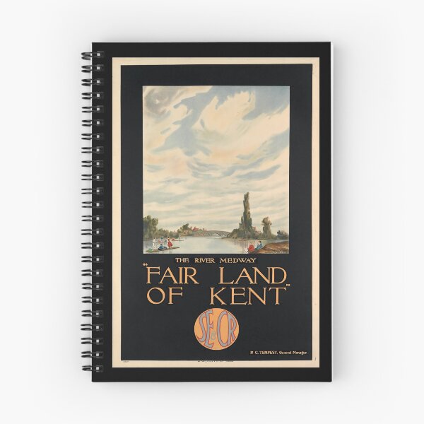 Item preview, Fair Land of Kent retro poster designed and sold by CorasPosters.