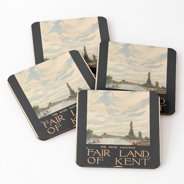 Item preview, Fair Land of Kent retro poster designed and sold by CorasPosters.