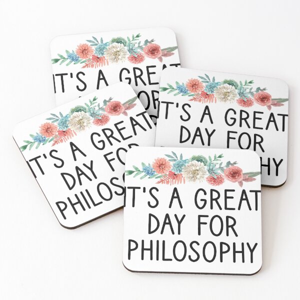 Item preview, It's a Great Day for Philosophy / Funny Philosophy Teacher Gift / Love Philosophy Gifts Idea for Christmas / flower style designed and sold by Chamssou.