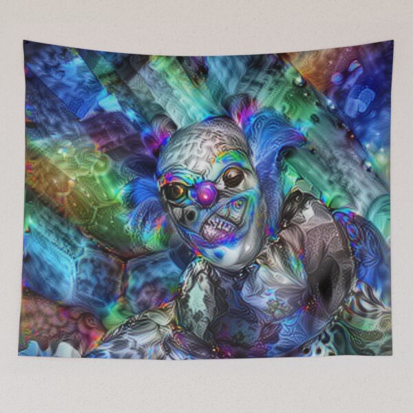 Item preview, A scary scary clown in the cold cold weather designed and sold by ARTificialDSGN2.