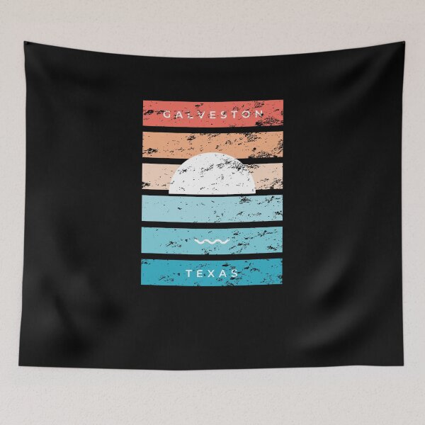 Item preview, Galveston texas sunset beach Retro Vintage designed and sold by Jeangel97.