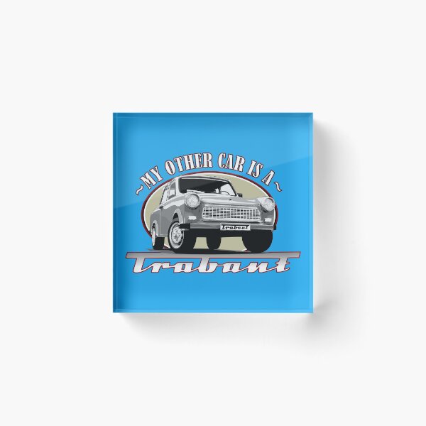 Item preview, My other car is a Trabant - on blue designed and sold by Groenendijk.