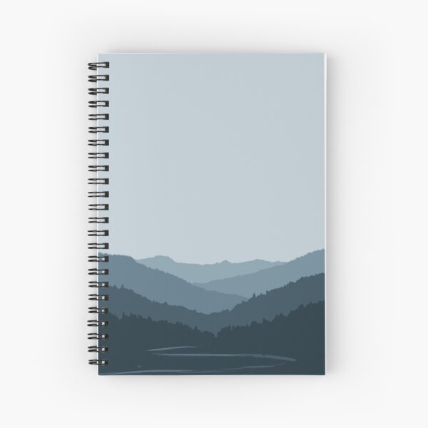 Evergreen Forest - Misty Spiral Notebook