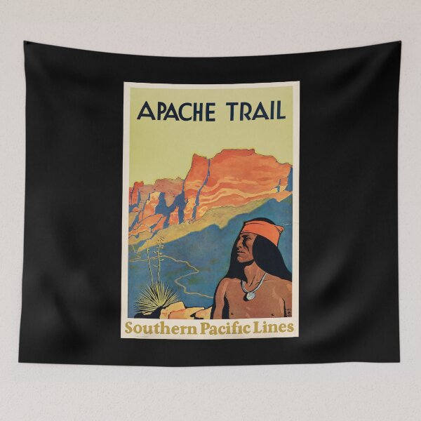 Item preview, Apache Trail retro poster designed and sold by CorasPosters.