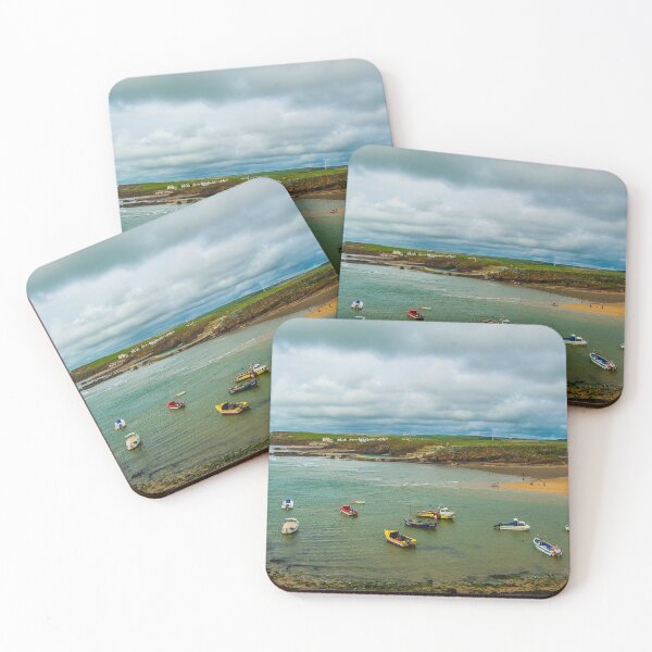 Item preview, Boats moored in the bay, Bude in Cornwall designed and sold by MichaelBShannon.