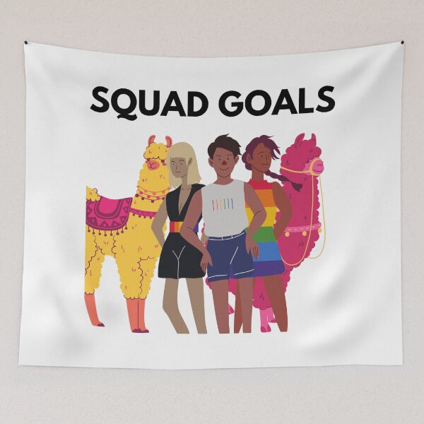 Artikelvorschau, Squad Goals - Pride & Alpacas entworfen und verkauft von GionaSophia.