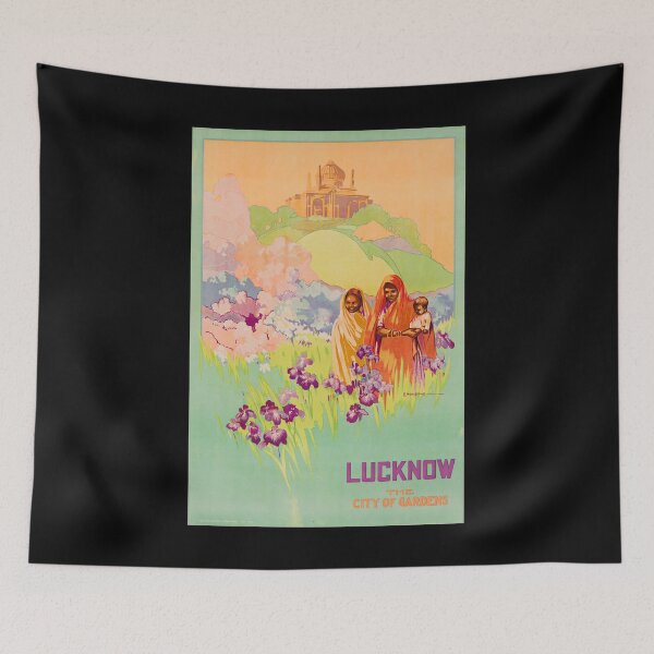 Item preview, Lucknow retro poster designed and sold by CorasPosters.