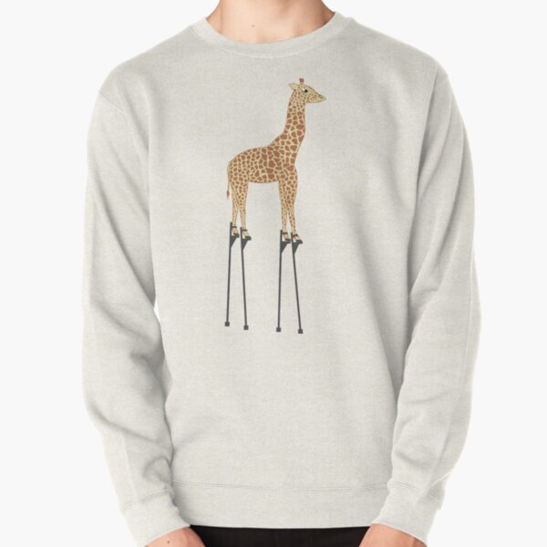 Giraffe Fleece Sweatshirt Unisex Pullover Sweater Animal Illustrations Gifts For Giraffe Lovers Sweatshirts Womens Sweaters Cute Giraffe