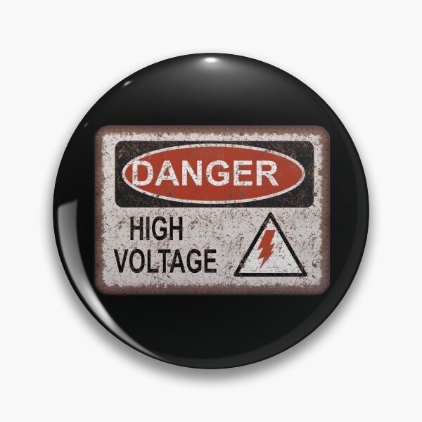 Item preview, Danger! High Voltage. Old rusty sign. Retro, Vintage.  designed and sold by STYLESYNDIKAT.