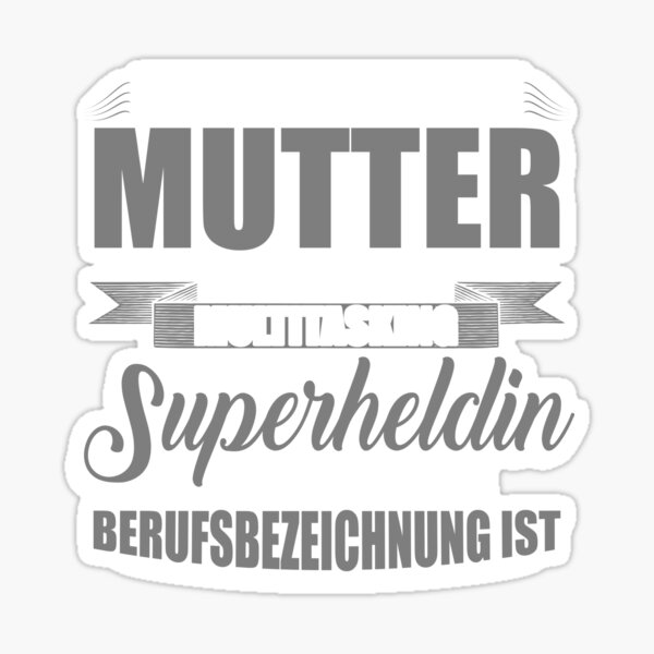 Sticker Alleinerziehende Mutter Redbubble