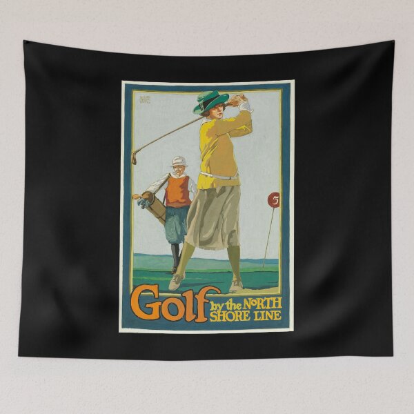 Item preview, Golf retro poster designed and sold by CorasPosters.
