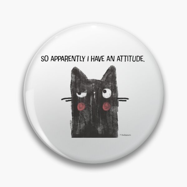 Item preview, Black Cat Full of Snark Attitude designed and sold by blushingmeow.