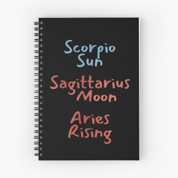 Item preview, Scorpio Sun Sagittarius Moon Aries Rising Text designed and sold by leomooncreates.