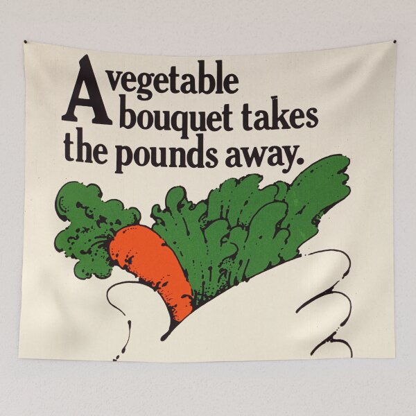 Item preview, Vintage Poster US National Institutes of Health - A vegetable bouquet takes the pounds away designed and sold by DejaVuStudio.