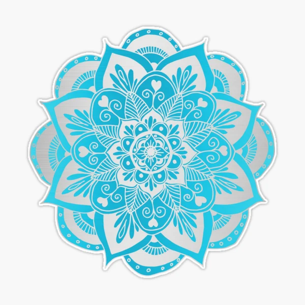 Light blue mandala new arrivals