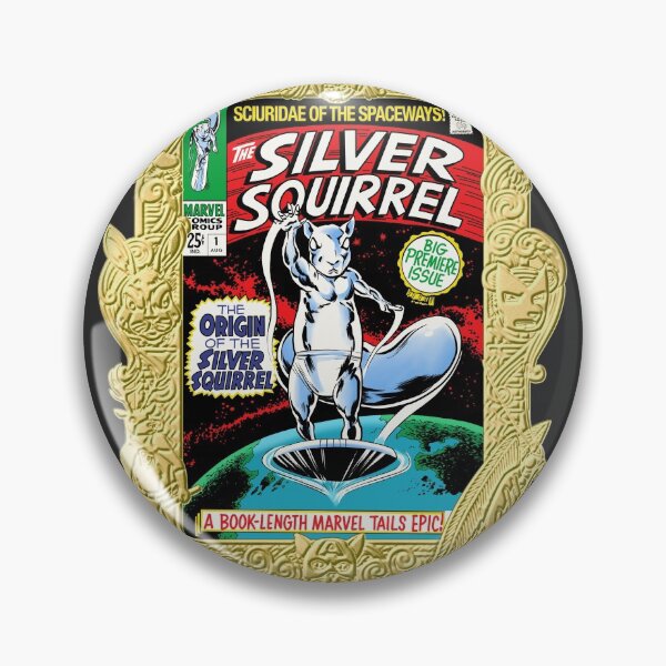 Item preview, Silver squirrel Masterworks designed and sold by 13thFloorDesign.