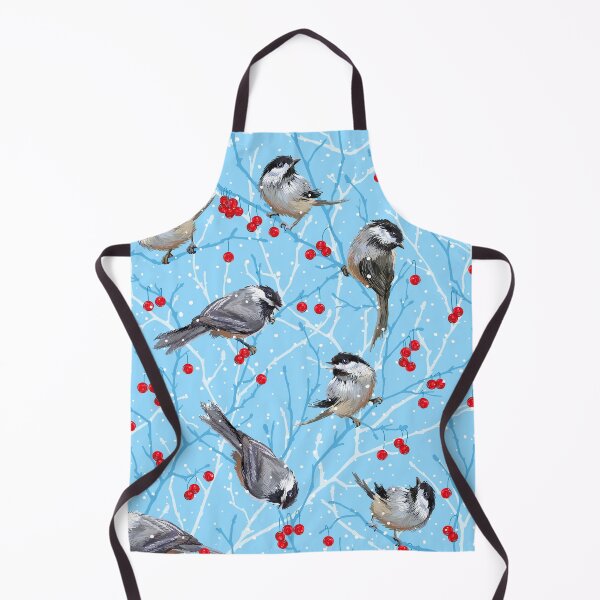 Item preview, Winter Chickadees in the Snow | Sky Blue designed and sold by L Diane Johnson.