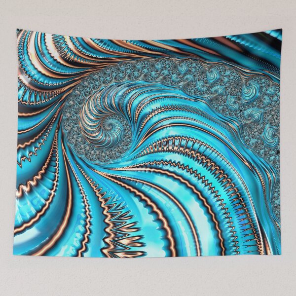 Item preview, Adorned Teal Spiral designed and sold by Elisabeth Lucas.