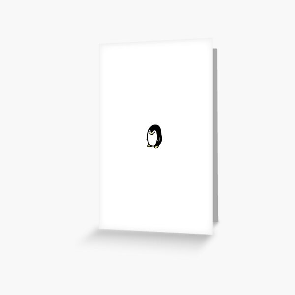 Vista previa del artículo con la obra «Pingüino diminuto: miniatura original dibujada a mano», diseñado y vendido por shame doodle.