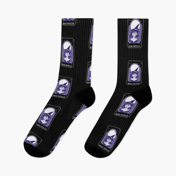 Item preview, Bad Witch Halloween Moon Witchy Cuteness Purple & White Wicca Love Spells and Magic designed and sold by AlwaysGrowing.