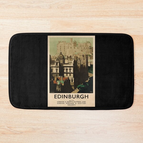 Item preview, Edinburgh retro poster designed and sold by CorasPosters.