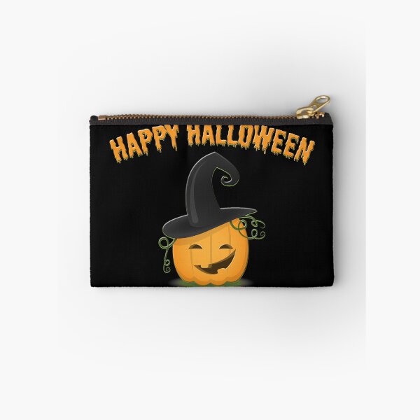 Item preview, Happy Halloween funny pumpkin with hat designed and sold by Nicole Bleck.