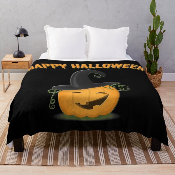 Item preview, Happy Halloween funny pumpkin with hat designed and sold by Nicole Bleck.