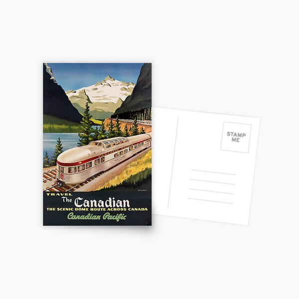 Item preview, Travel the Canadian retro poster designed and sold by CorasPosters.