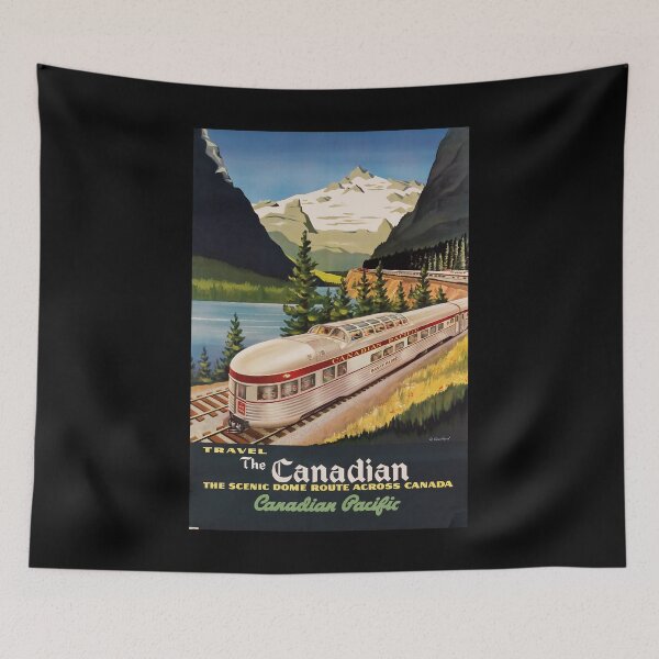 Item preview, Travel the Canadian retro poster designed and sold by CorasPosters.