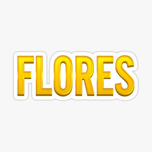 Vista previa del artículo con la obra «Flores Family Name», diseñado y vendido por xesed.