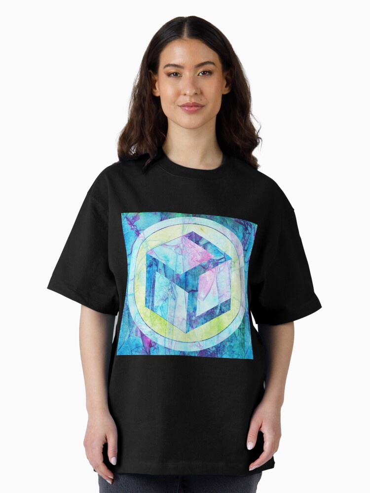 Thumbnail 1 of 7, Oversized T-Shirt, Antahkarana - Meditation designed and sold by MagickMama.